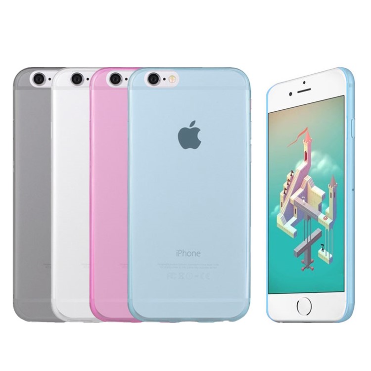 10Pcs/Set PUDINI Ultrathin Soft TPU Case for iPhone 6 / 6s 4.7 inch - Transparent Black-2