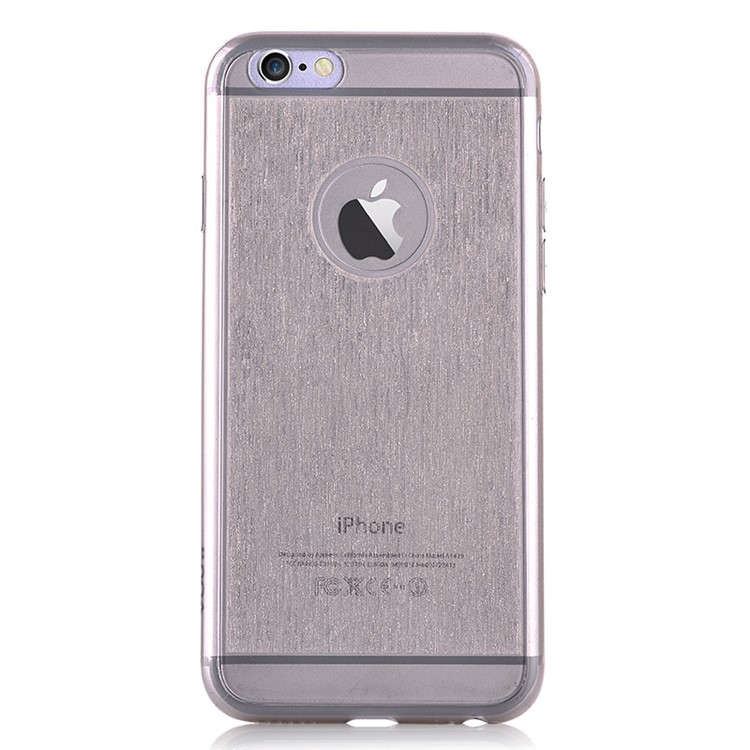 VOUNI Brushed Thin TPU Skin Cover for iPhone 6 6s - Black-2