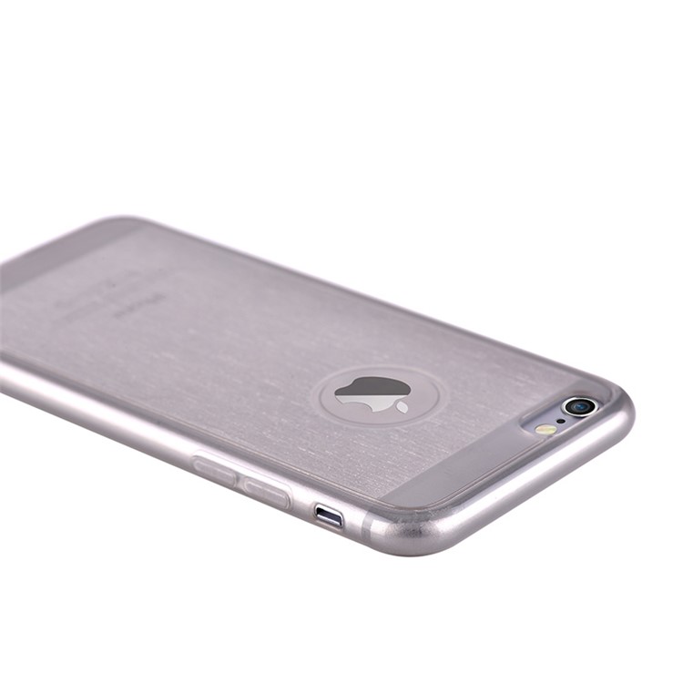 VOUNI Brushed Thin TPU Skin Cover for iPhone 6 6s - Black-3