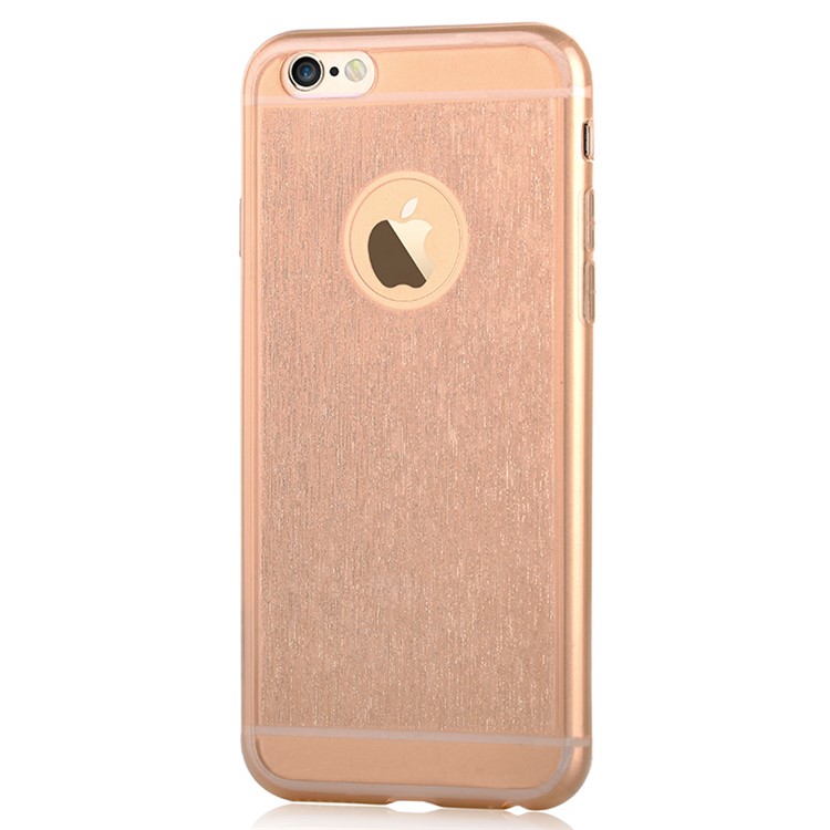 VOUNI Brushed Thin TPU Protective Cover for iPhone 6 6s - Gold-1