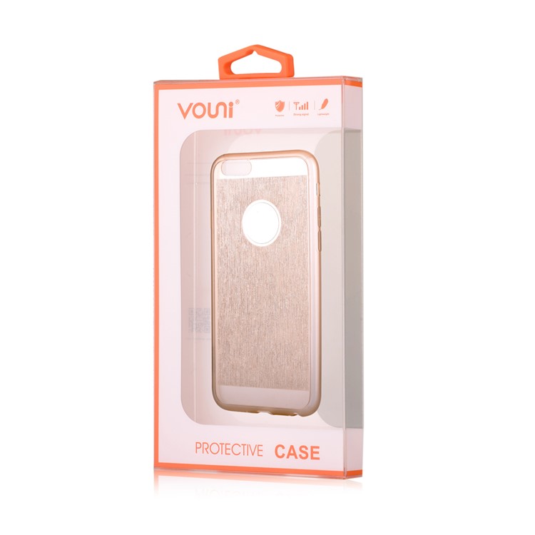 VOUNI Brushed Thin TPU Protective Cover for iPhone 6 6s - Gold-5