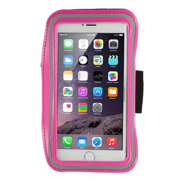 Running Sports Armband Pouch Cover for iPhone 6 Plus / 6s Plus, Size: 160 x 85mm - Rose-1