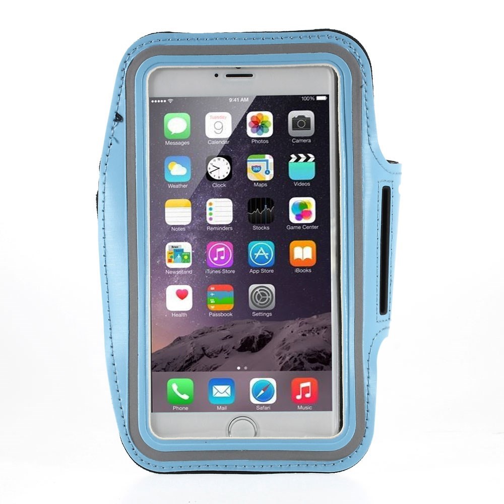 Running Sports Armband Cover Pouch for iPhone 6 Plus / 6s Plus, Size: 160 x 85mm - Baby Blue-1