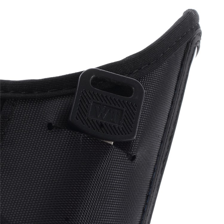 For iPhone 6 Plus / 6s Plus Sweat-absorbent Gym Sport Armband, Size: 17.5 x 11.5cm - Black-4
