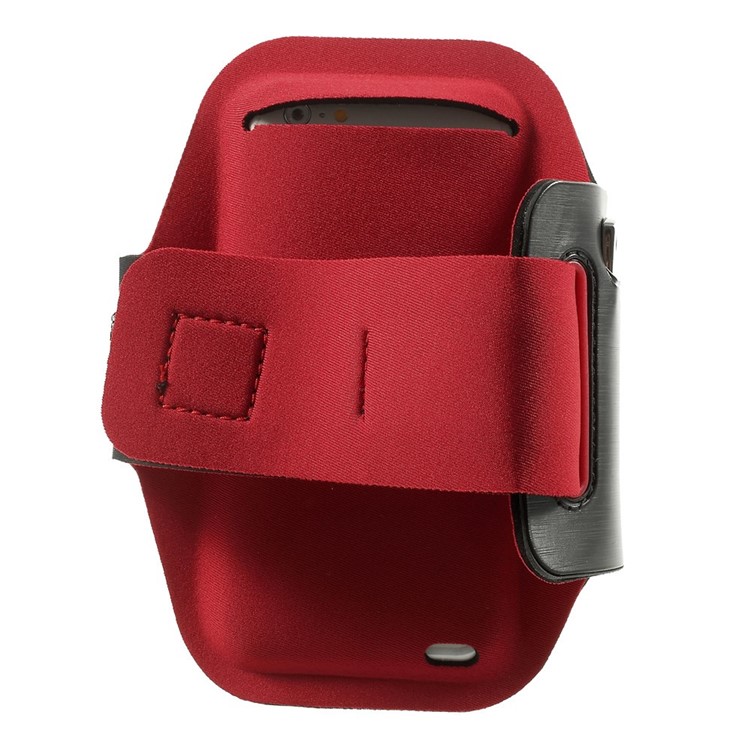 Polka Dots Key Holder Sports Armband Case for iPhone 6s / 6 4.7 inch, Size: 16.5 x 9.5cm - Red-2