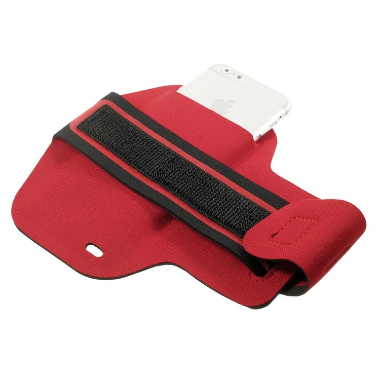 Polka Dots Key Holder Sports Armband Case for iPhone 6s / 6 4.7 inch, Size: 16.5 x 9.5cm - Red-4