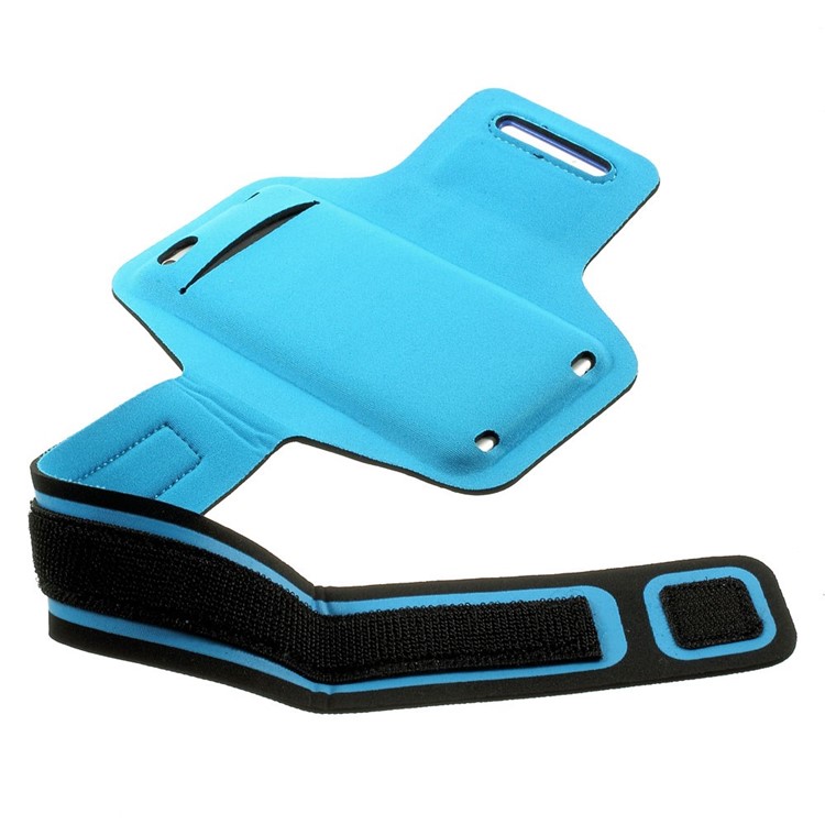 Polka Dots Running Sports Armband for iPhone 6 Plus / 6s Plus 5.5-inch w/ Key Holder - Blue-4