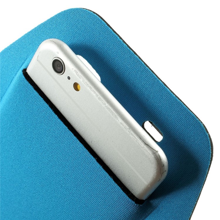 Polka Dots Running Sports Armband for iPhone 6 Plus / 6s Plus 5.5-inch w/ Key Holder - Blue-6