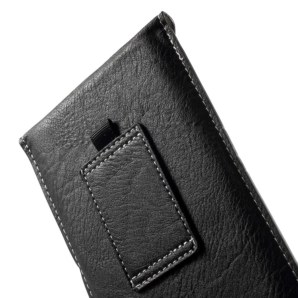 Leather Phone Pouch with Card Slots for iPhone 6 Plus / 6s Plus - Black-5