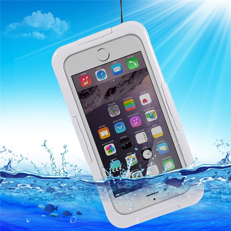 IP-68 Waterproof Dustproof Shockproof Case for iPhone 6 4.7 inch - White-1