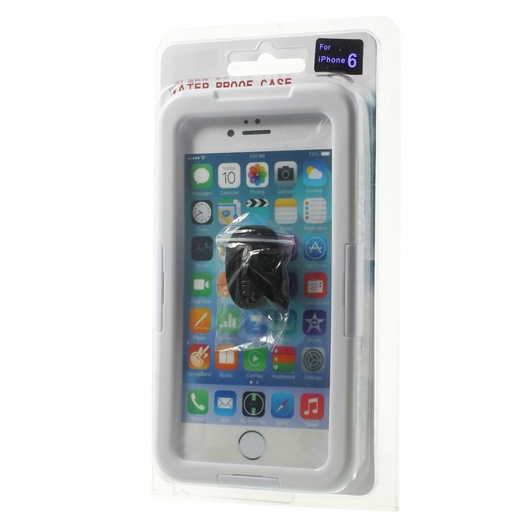 IP-68 capa à prova de choque impermeável à prova d'água para iPhone 6 Plus / 6s positivo - branco-12