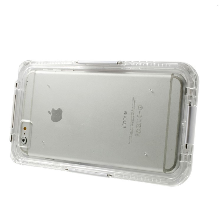 IP-68 capa à prova de choque impermeável à prova d'água para iPhone 6 Plus / 6s positivo - branco-5