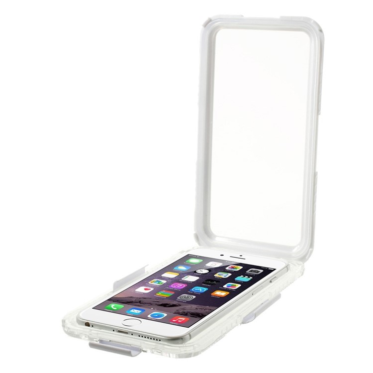 IP-68 capa à prova de choque impermeável à prova d'água para iPhone 6 Plus / 6s positivo - branco-6
