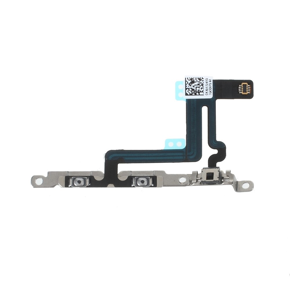 OEM Volume Button Flex Cable with Metal Plate for iPhone 6 Plus 5.5 inch-1