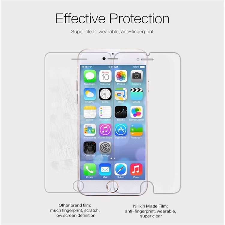 Nillkin Anti-Glare Scratch-resistant Screen Guard Film for iPhone 6 4.7 inch / 6s -3