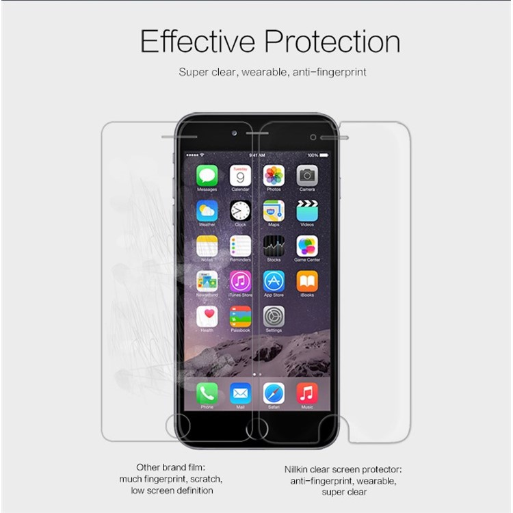 Nillkin Super Clear Anti-fingerprint Screen Guard Película Para Iphone 6 Plus / 6s Más