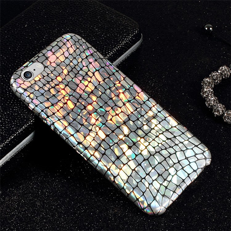 Fashion Laser Crocodile Texture Soft TPU Cell Phone Protective Back Shell for iPhone 6s / 6-1