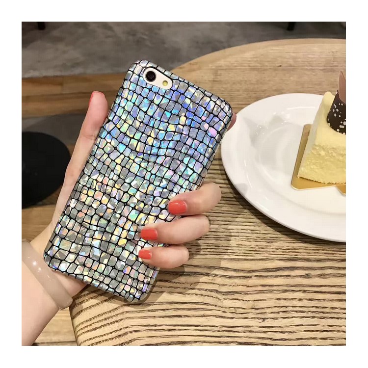 Eye-catching Laser Crocodile Texture Soft TPU Mobile Phone Case Accessory for iPhone 6s Plus / 6 Plus-1