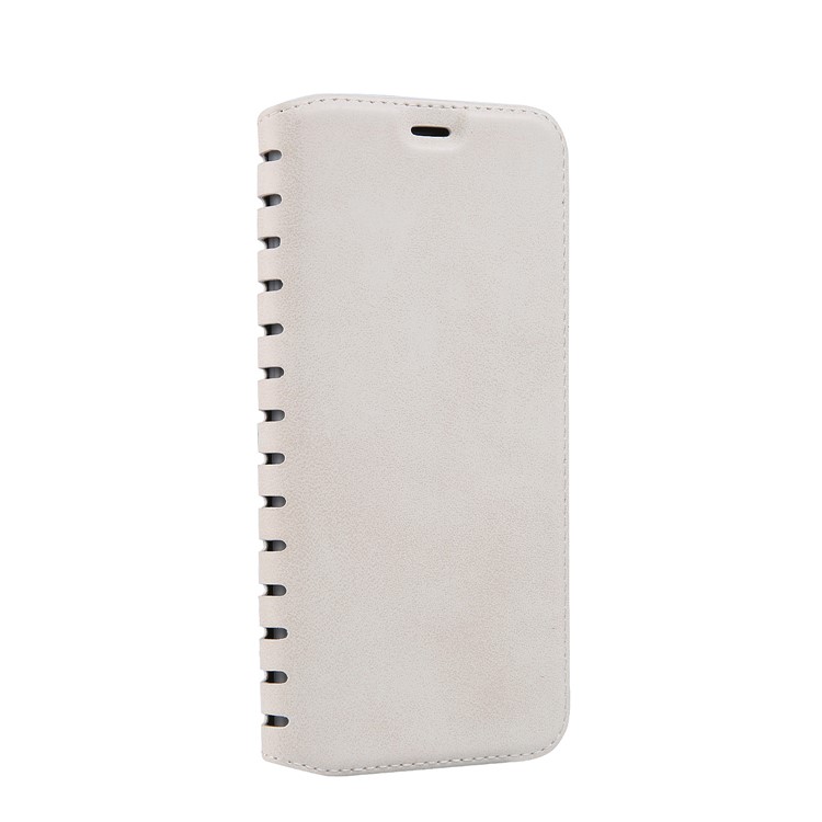 

Crazy Horse Ladder Series Magnetic Wallet Leather Stand Cell Phone Cover for iPhone 8 Plus / 7 Plus 5.5 inch - White