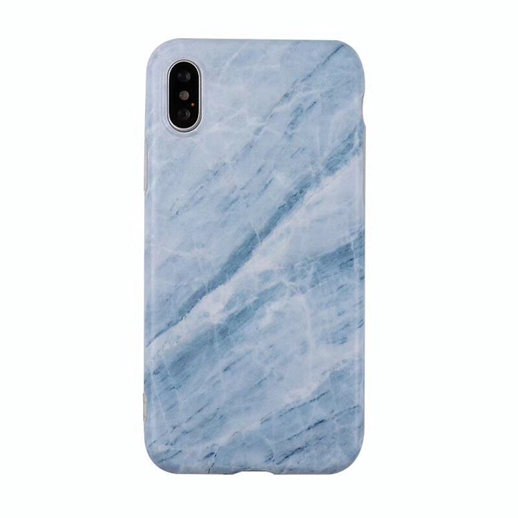Blue Marble Pattern TPU Mobile Phone Case for iPhone X/10 5.8 inch-1