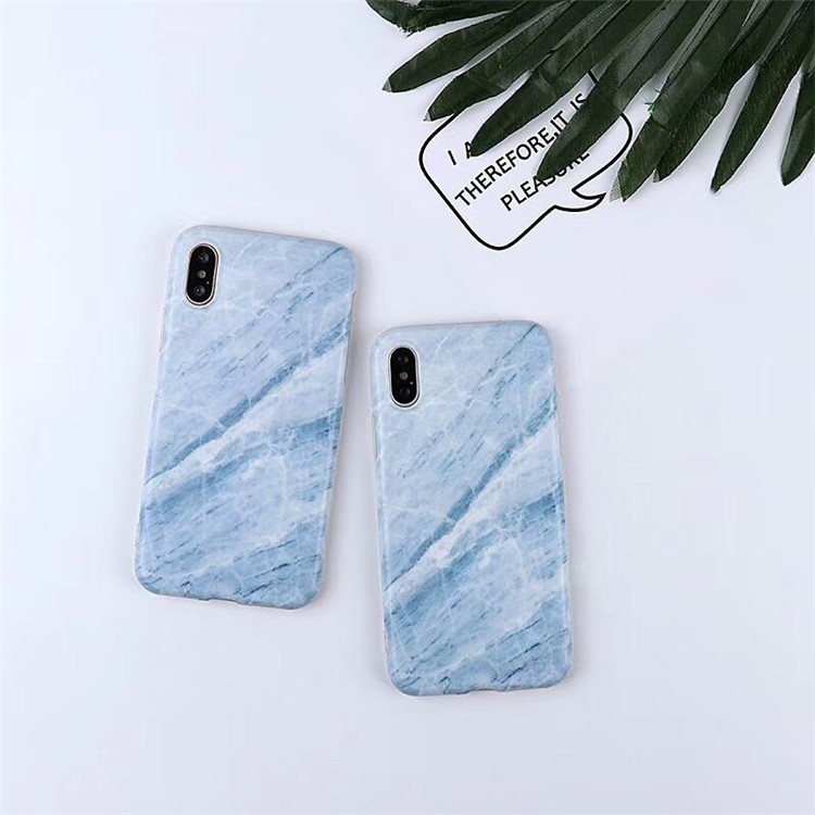 Blue Marble Pattern TPU Mobile Phone Case for iPhone X/10 5.8 inch-4