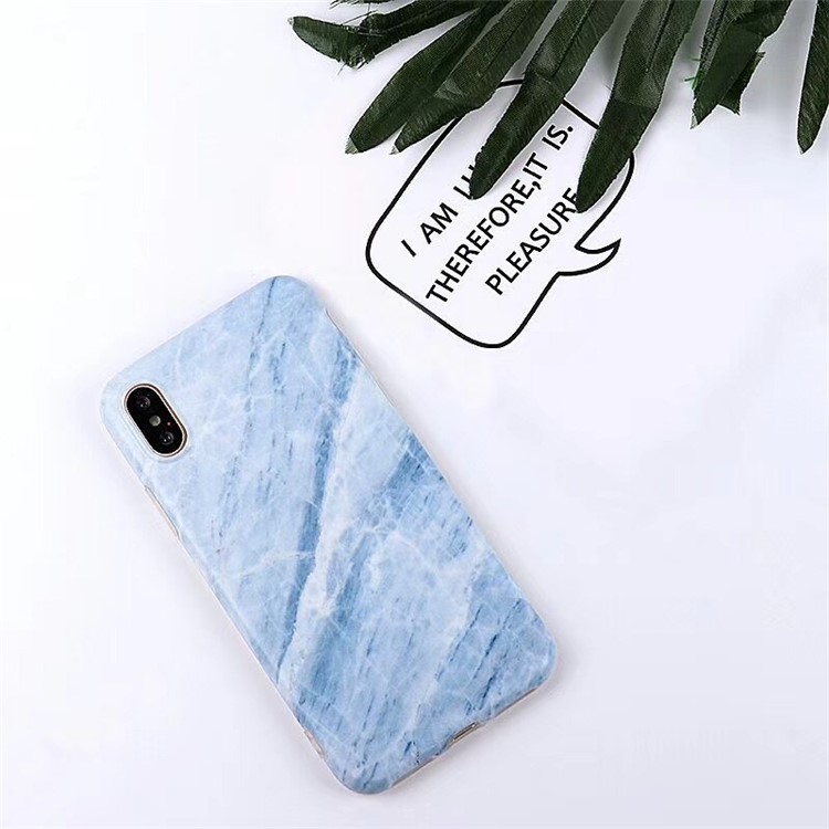 Blue Marble Pattern TPU Mobile Phone Case for iPhone X/10 5.8 inch-5