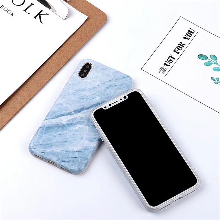 Blue Marble Pattern TPU Mobile Phone Case for iPhone X/10 5.8 inch-9