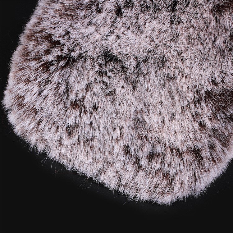 Soft Fur Coated TPU Protector Phone Shell for iPhone SE/5s/5 - Brown-3