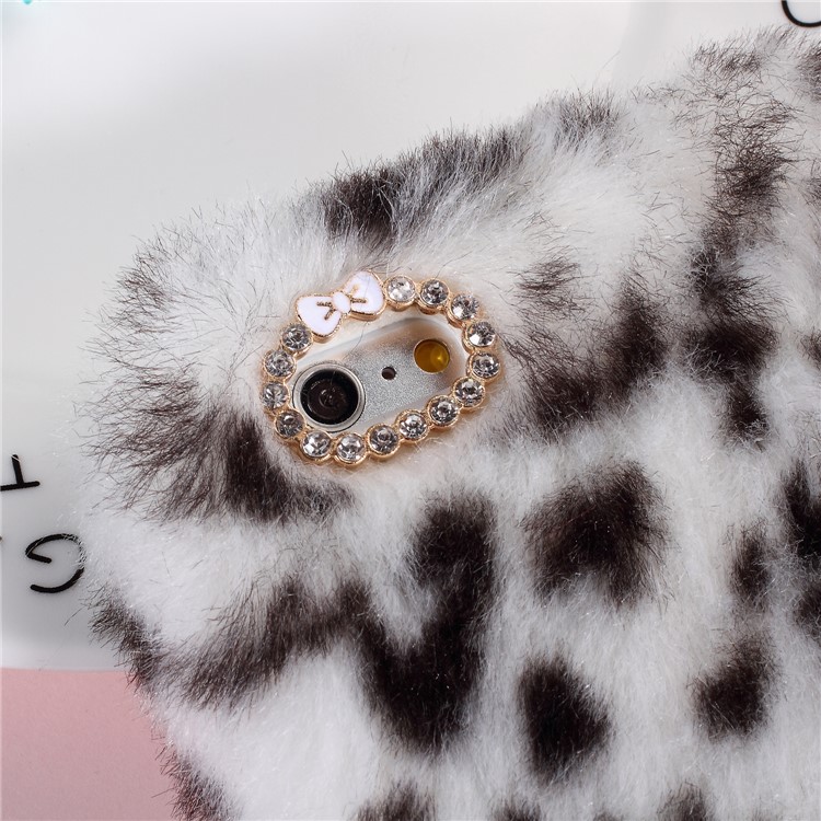 Soft Fur Coated TPU Mobile Phone Case for iPhone 6s Plus/6 Plus - White-5
