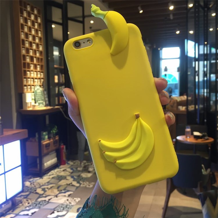 

3D Fruit Pattern TPU Protection Case for iPhone 6s 6 - Banana, iPhone 6s