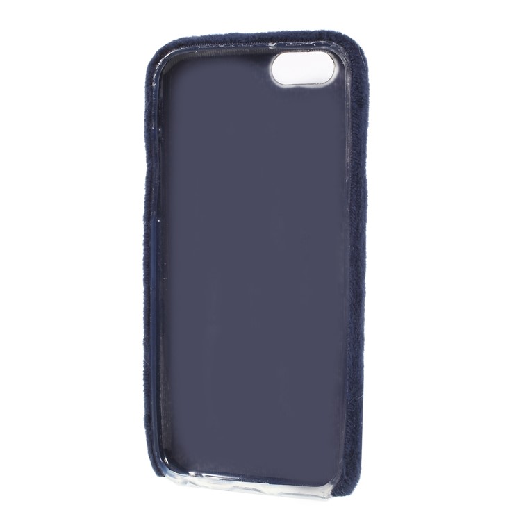 Fluffy Fur Coated TPU Case for iPhone 6s/6 - Dark Blue-9