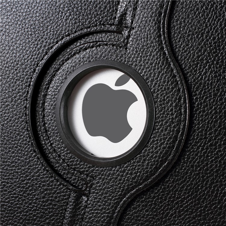 Litchi Skin Leather Case with Rotating Stand for iPad Pro 12.9 (2017) / Pro 12.9 (2015) - Black-20