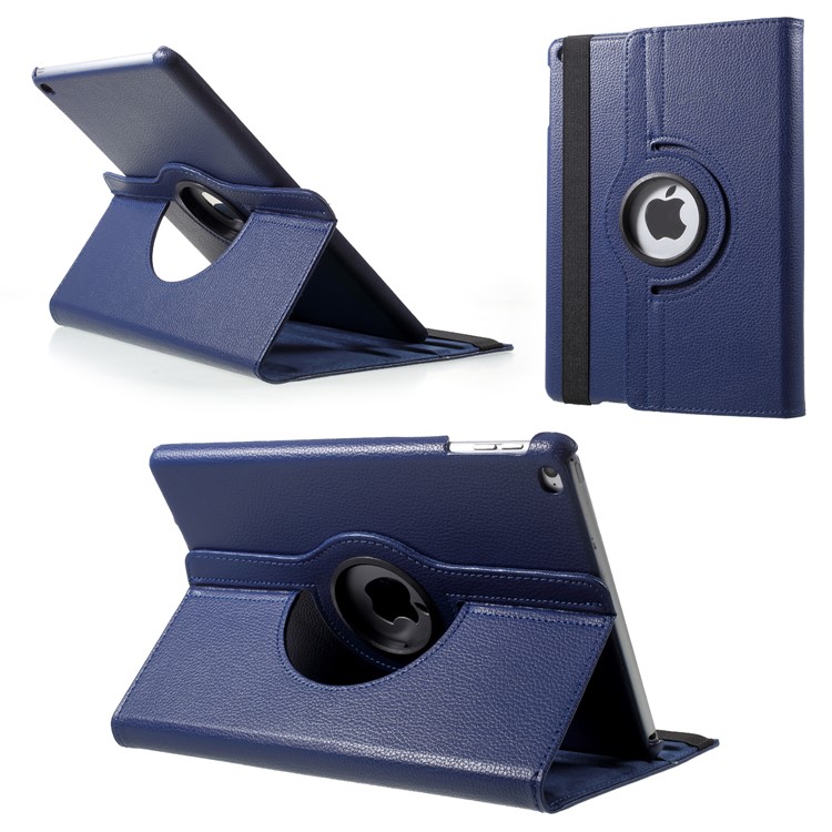 

Litchi Skin Leather Shell with Rotating Stand for iPad Pro 12.9 (2017) / Pro 12.9 (2015) - Blue, iPad Pro 12.9 (2017)