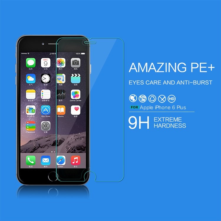 NILLKIN Amazing PE+ 9H Anti-blue-ray Eyes Care Anti-burst Tempered Glass Screen Film for iPhone 6s Plus / 6 Plus 5.5 inch-1