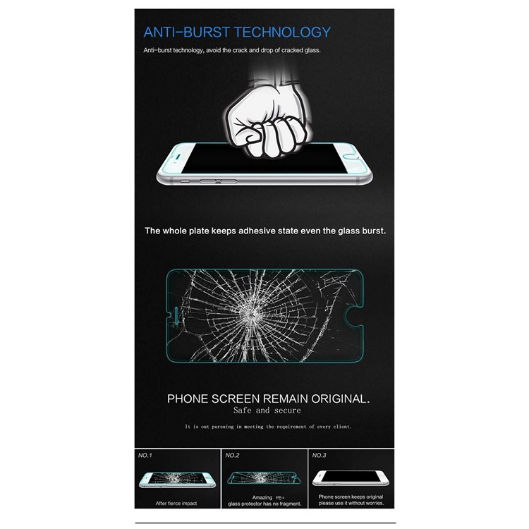 NILLKIN Amazing PE+ 9H Anti-blue-ray Eyes Care Anti-burst Tempered Glass Screen Film for iPhone 6s Plus / 6 Plus 5.5 inch-10