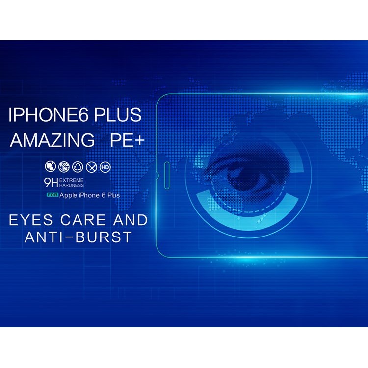 NILLKIN Amazing PE+ 9H Anti-blue-ray Eyes Care Anti-burst Tempered Glass Screen Film for iPhone 6s Plus / 6 Plus 5.5 inch-2