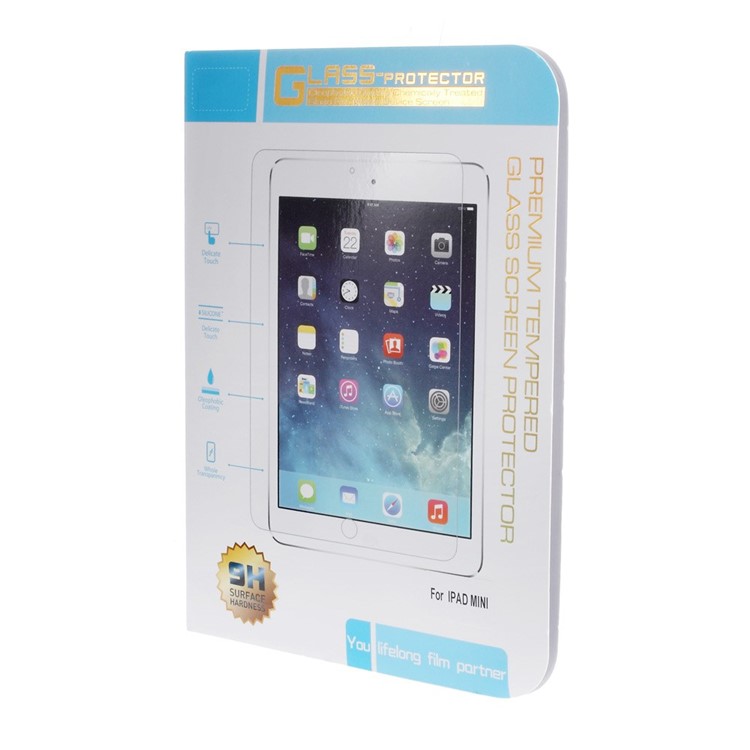 0.3mm anti-explosão protetor de tela de vidro temperado para iPad mini 3 / mini 2 / mini (borda reta)-6