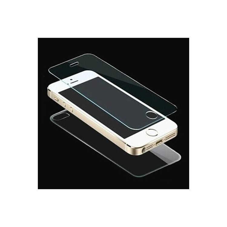 HAT PRINCE Tempered Glass Front & Rear Film for iPhone SE 5s 5 0.26mm 9H 2.5D Arc Edge-1