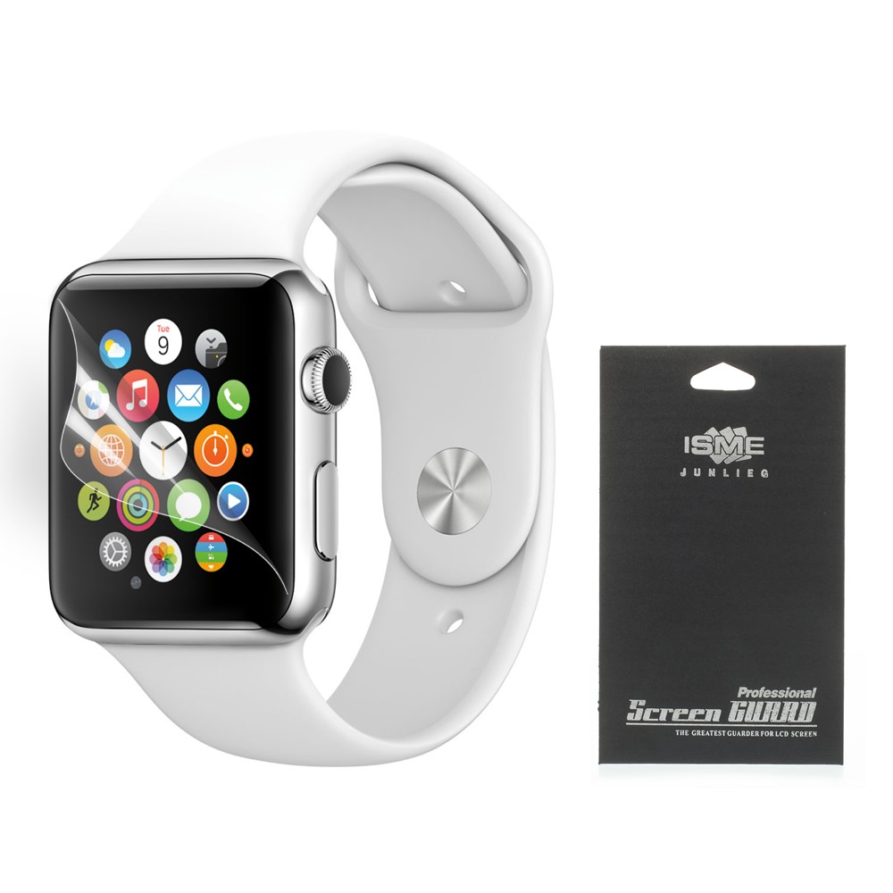 HD Clear LCD Screen Guard Film for Apple Watch 38mm (with Black Package)-1