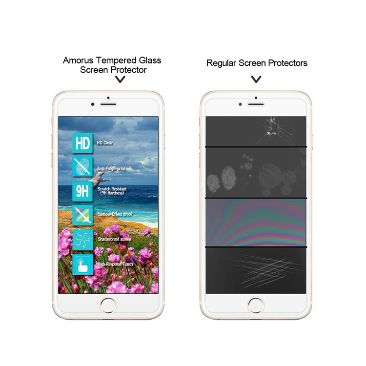 AMORUS HD Tempered Glass Screen Protector for iPhone 6s Plus / 6 Plus-2