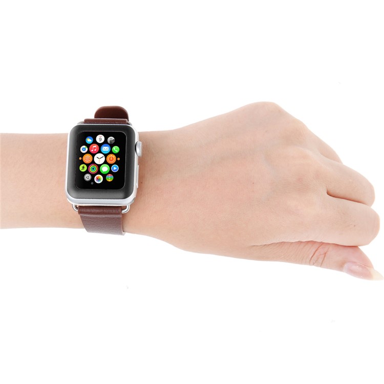 LINK DREAM 0.2mm Tempered Glass Screen Film for Apple Watch 38mm Full Coverage - Black-7