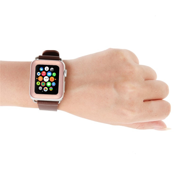 LINK DREAM Tempered Glass Screen Film for Apple Watch 42mm Full Coverage - Rose Gold-10