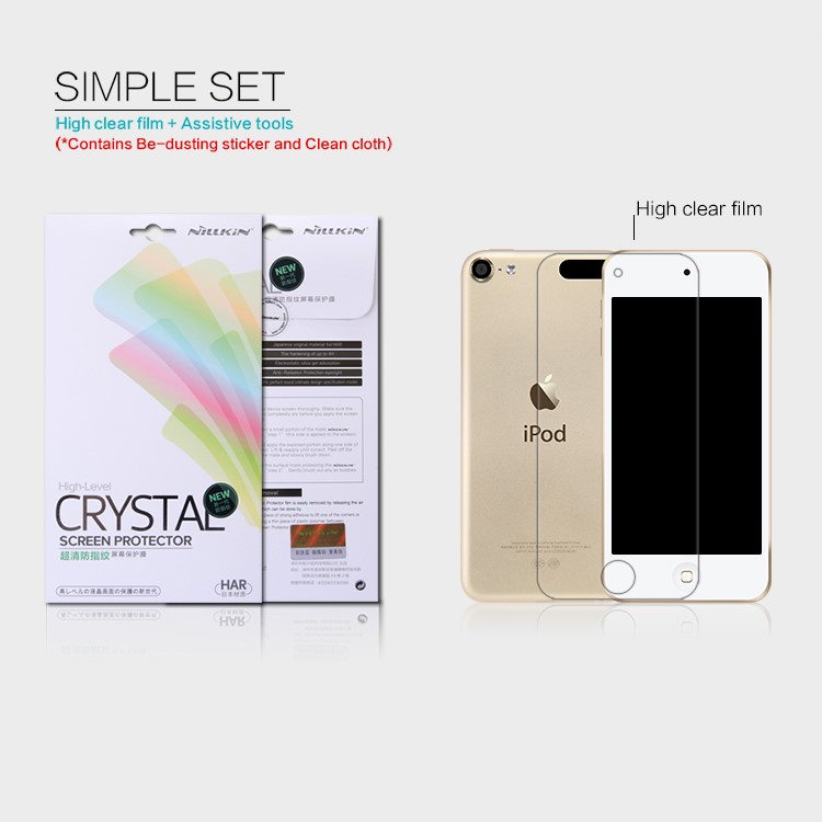 NILLKIN Anti-fingerprint Clear Screen Protector for iPod Touch 6-1