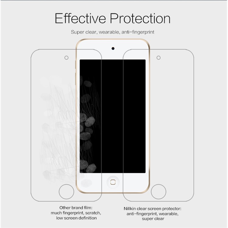 NILLKIN Clear Screen Protector Guard Film for iPod Touch 6 Scratch-resistant (Suit Edition)-2