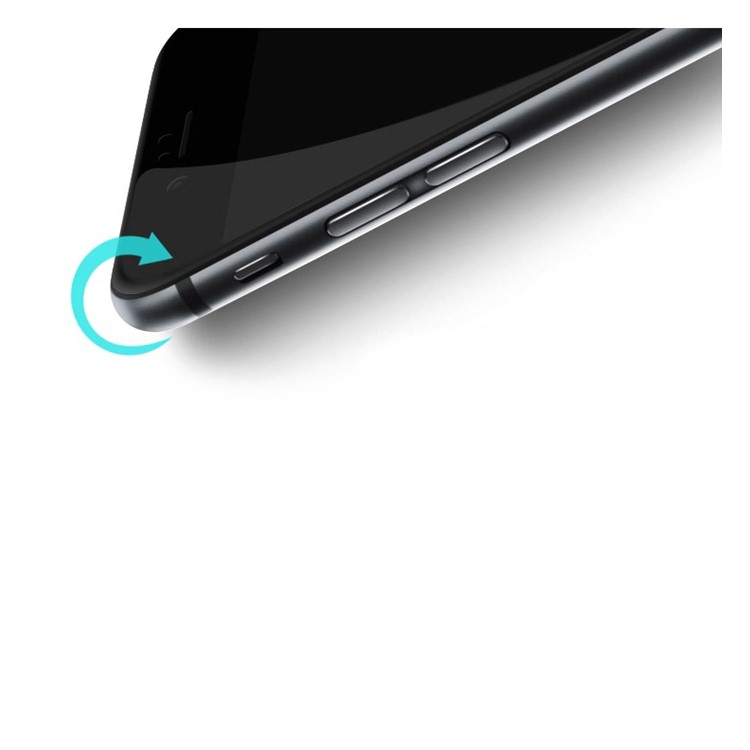 DEVIA for iPhone 6s Plus / 6 Plus Complete Covering Tempered Glass Screen Guard Explosion-proof Arc Edge - Black-3