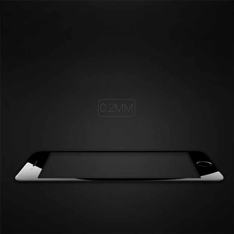 DEVIA for iPhone 6s Plus / 6 Plus Complete Covering Tempered Glass Screen Guard Explosion-proof Arc Edge - Black-4
