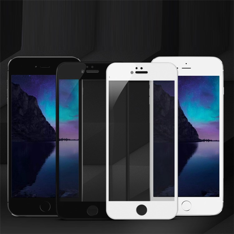 DEVIA for iPhone 6s Plus / 6 Plus Complete Covering Tempered Glass Screen Guard Explosion-proof Arc Edge - White-3