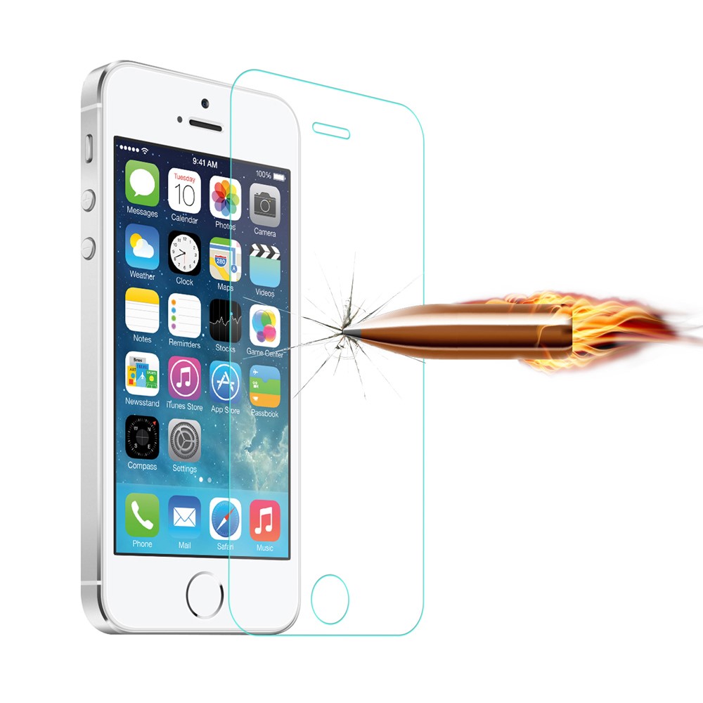 0.1mm Ausgeglichenes Glasschirmschutzfilm Für Iphone SE 5s 5 5c-3