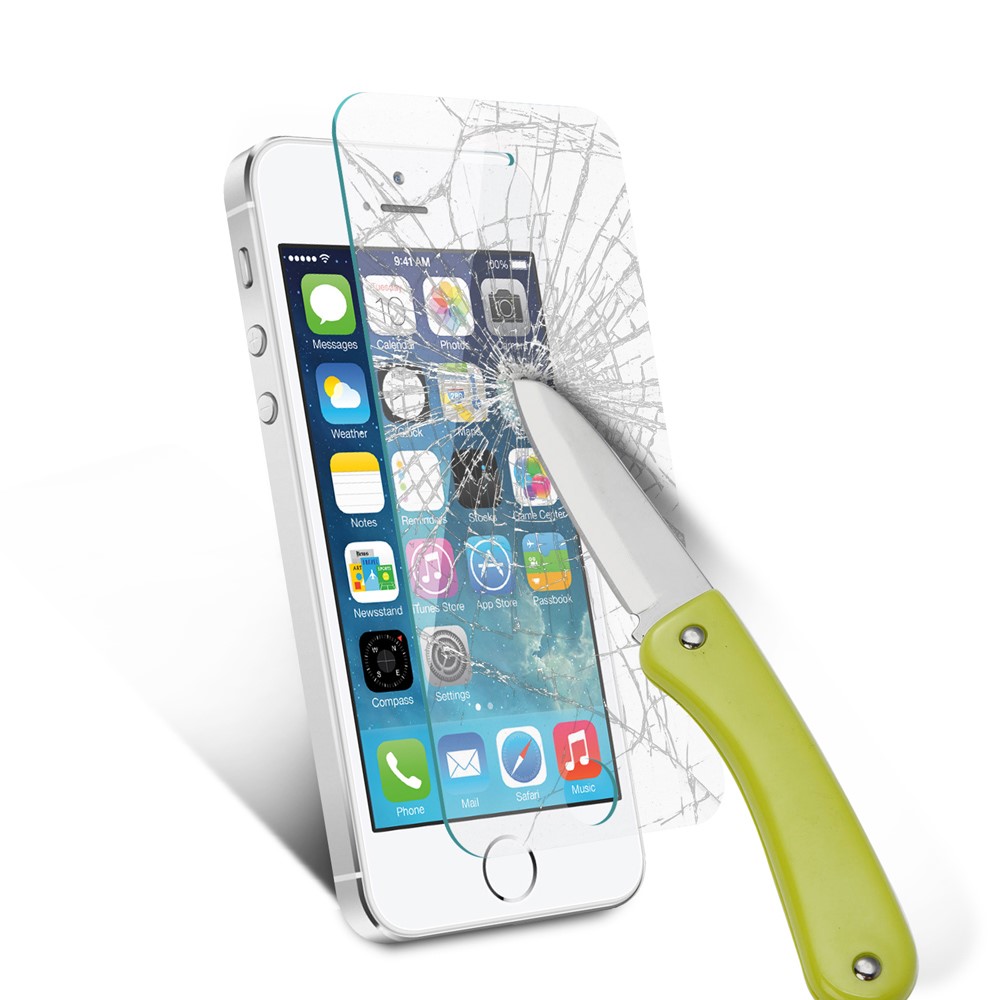 0.1mm Ausgeglichenes Glasschirmschutzfilm Für Iphone SE 5s 5 5c-5