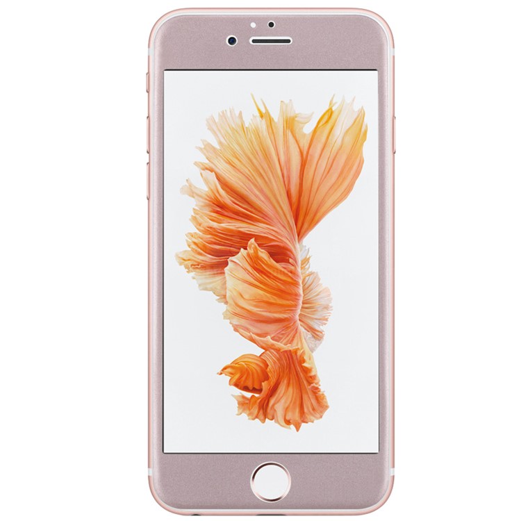 MOMAX for iPhone 6 6s Full Coverage 0.2mm Nanometer Curved Tempered Glass Screen Protector Film - Pink-2